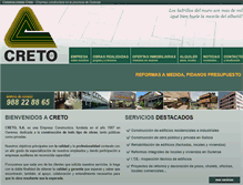 Tablet Screenshot of construccionescreto.com